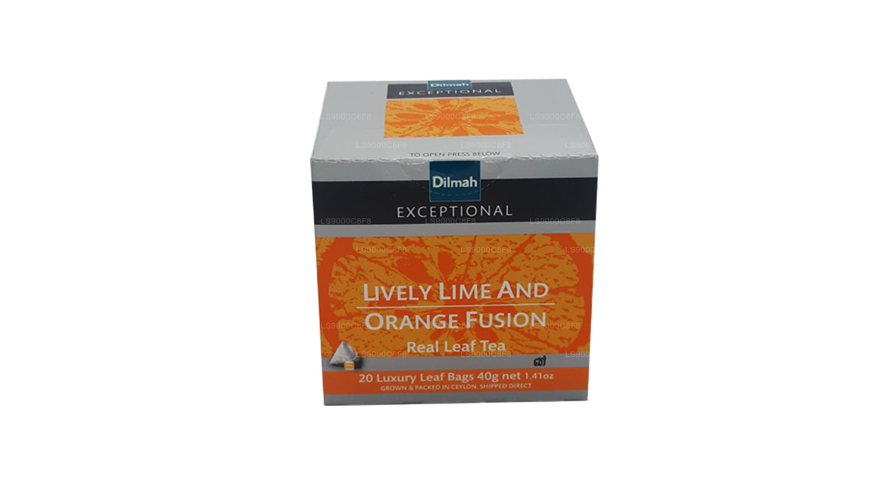 Dilmah Exceptional Lively Lively Lime and Orange Fusion Prawdziwa herbata liściasta (40g) 20 torebek