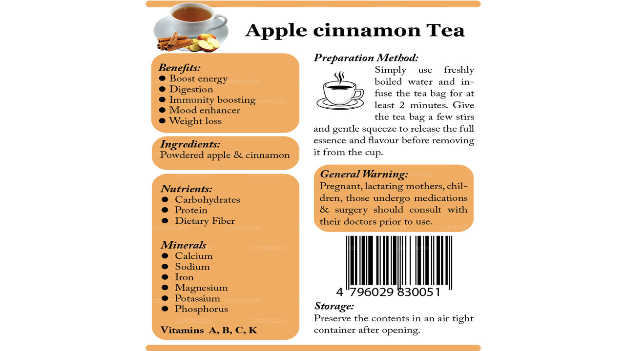 Lifetone Apple Cinnamon Tea (40g)