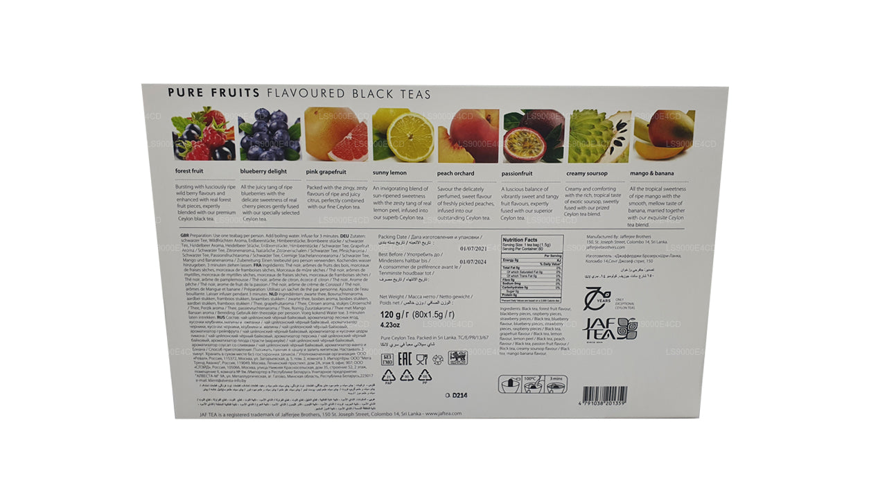 Jaf Tea Pure Fruits Kolekcja (120g) 80 torebek