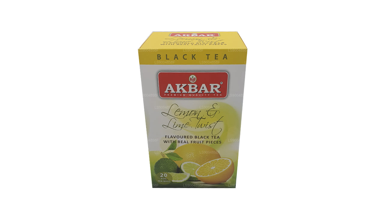 Akbar Cytryna i Limonka Twist Herbata (40g) 20 torebek