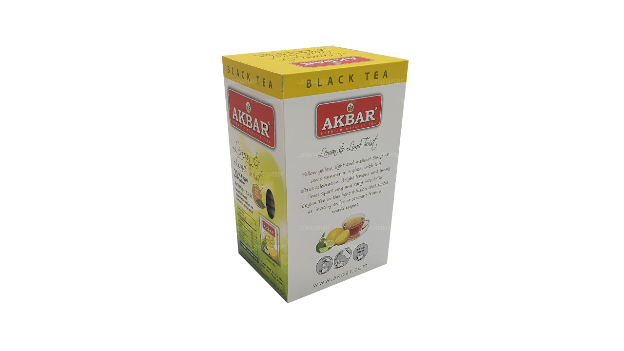 Akbar Cytryna i Limonka Twist Herbata (40g) 20 torebek