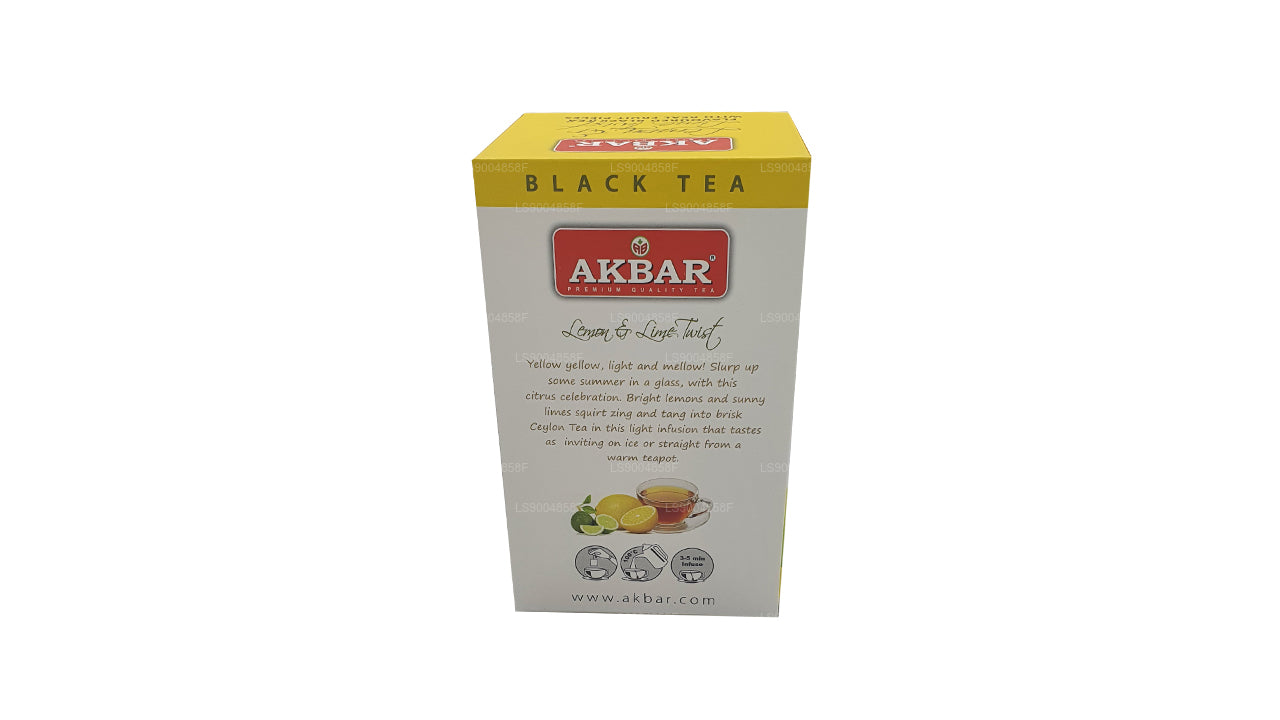 Akbar Cytryna i Limonka Twist Herbata (40g) 20 torebek