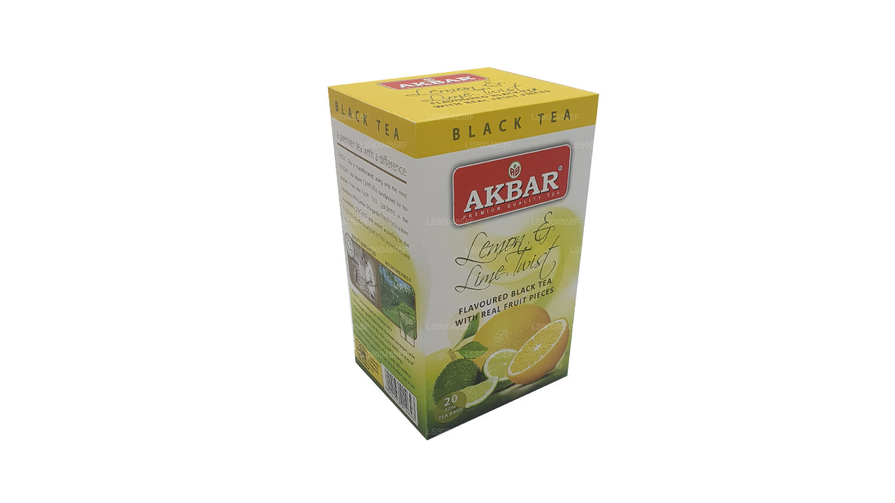 Akbar Cytryna i Limonka Twist Herbata (40g) 20 torebek