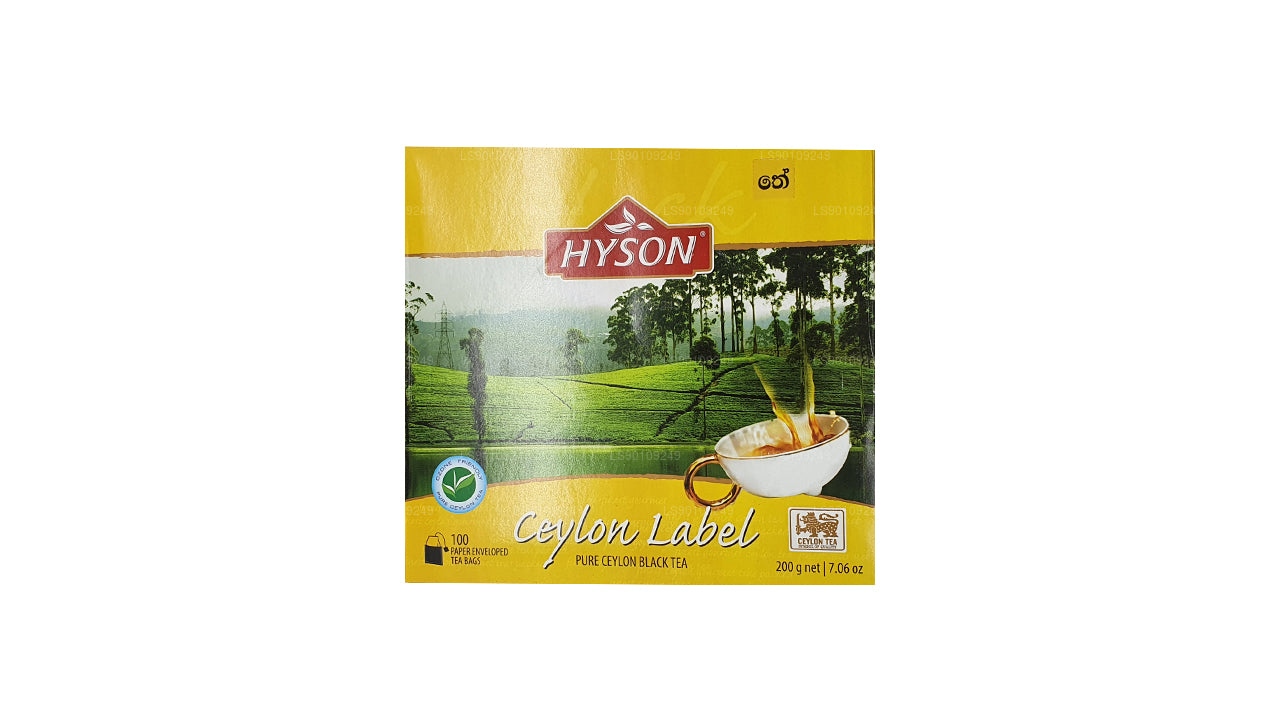 Hyson Ceylon Label BOPF (200g) 100 torebek herbaty