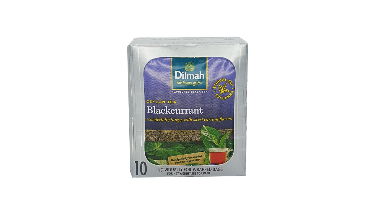 Herbata Dilmah Blackcurrent (20g) 10 indywidualnie pakowanych w folię torebek