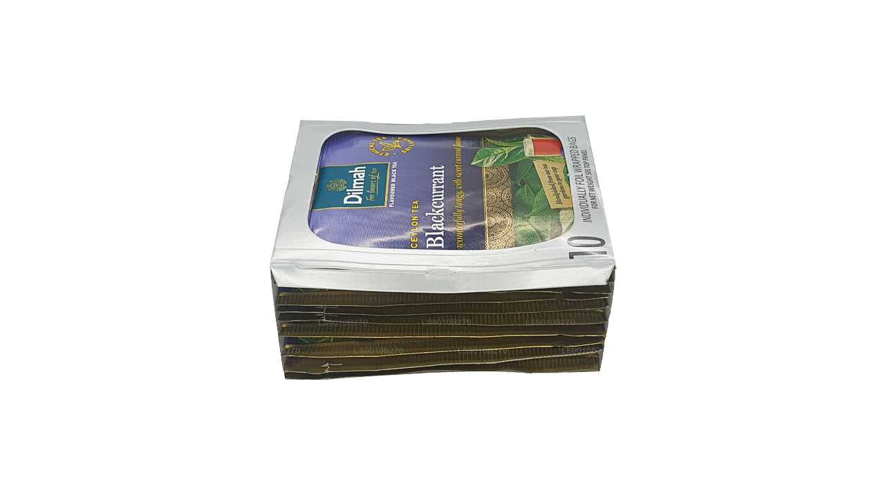 Herbata Dilmah Blackcurrent (20g) 10 indywidualnie pakowanych w folię torebek