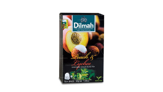 Dilmah Herbata o smaku brzoskwini i liczi (30g) 20 torebek