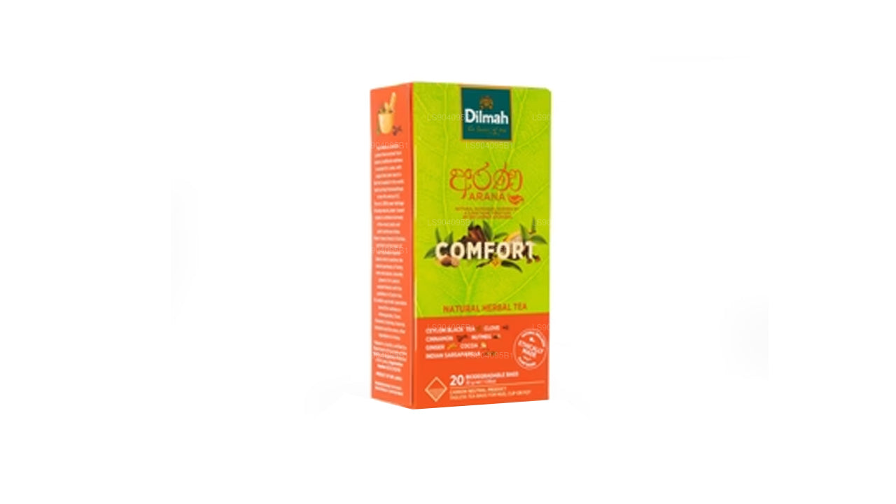 Dilmah Arana Comfort Natural Herbata Ziołowa Czarna (20 torebek bez tagów)