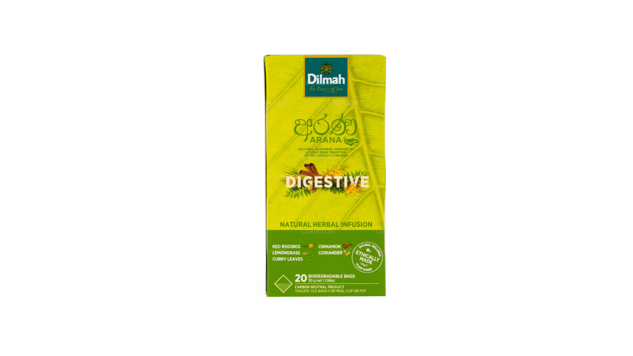 Dilmah Arana Digestive Red Rooibos Naturalny napar ziołowy (20 torebek herbaty bez tagów)