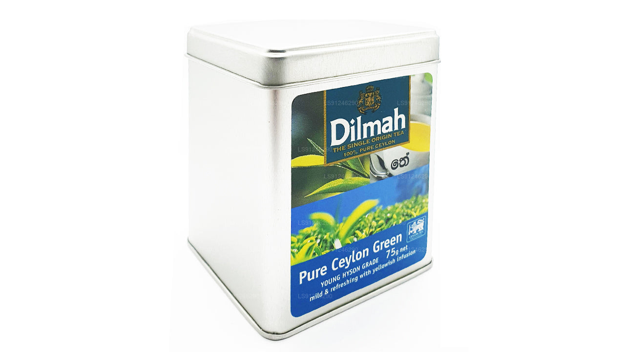 Dilmah Pure Ceylon Zielona Herbata (YOUNG HYSON GRADE) Luźna herbata liściasta (75g) Caddy