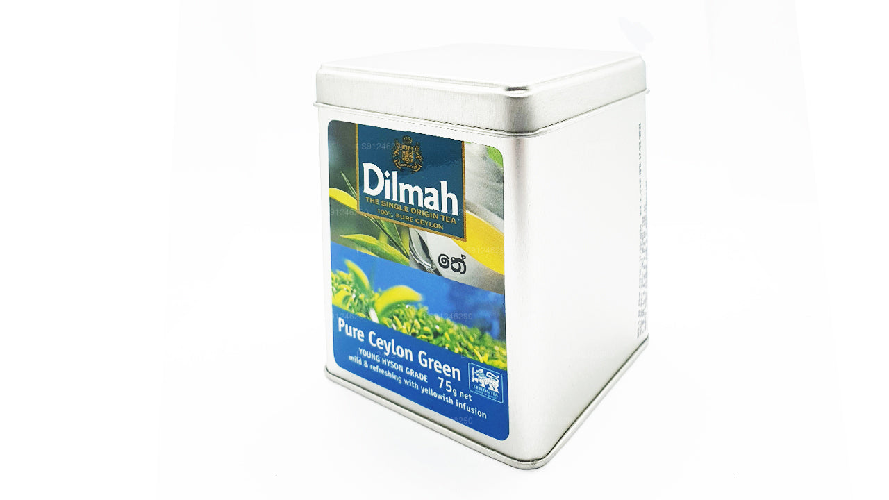 Dilmah Pure Ceylon Zielona Herbata (YOUNG HYSON GRADE) Luźna herbata liściasta (75g) Caddy