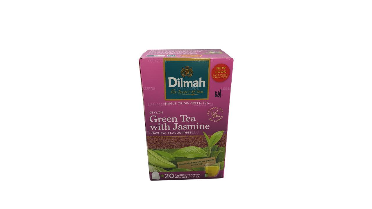 Dilmah Ceylon Zielona Herbata z Jaśminem (40g) 20 torebek