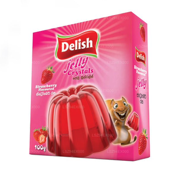 Delish Brand Jelly Crystal Strawberry Flavour